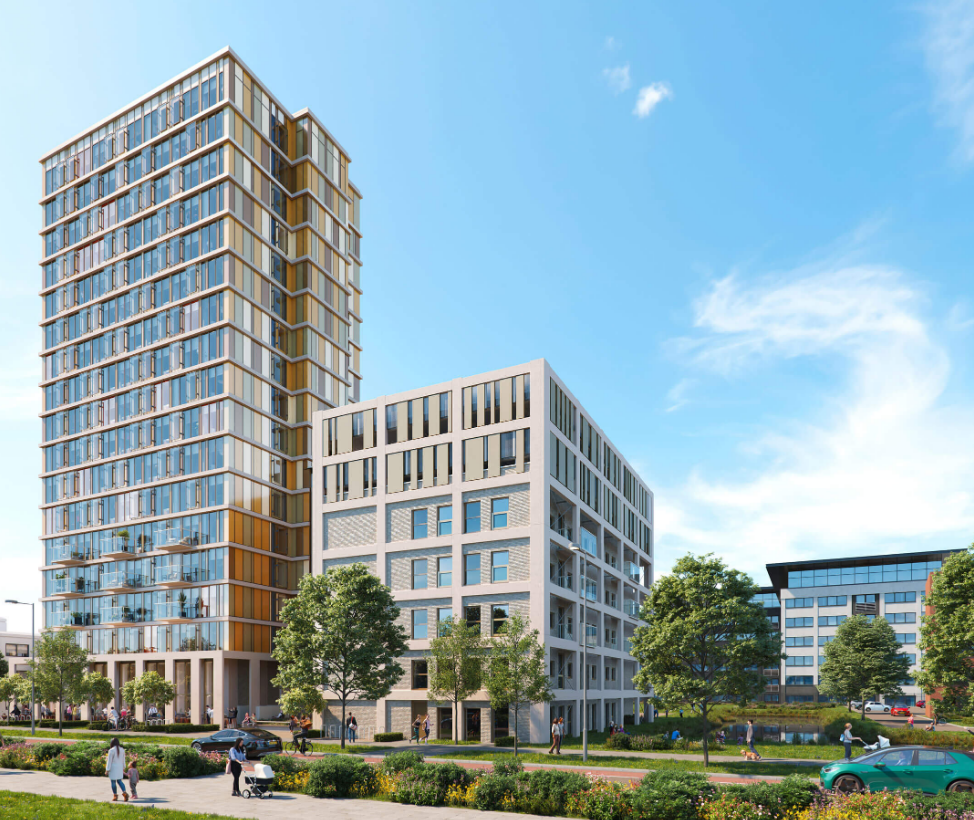 Duurzame warmte voor woningen in voormalig kantoorpand in Amsterdam